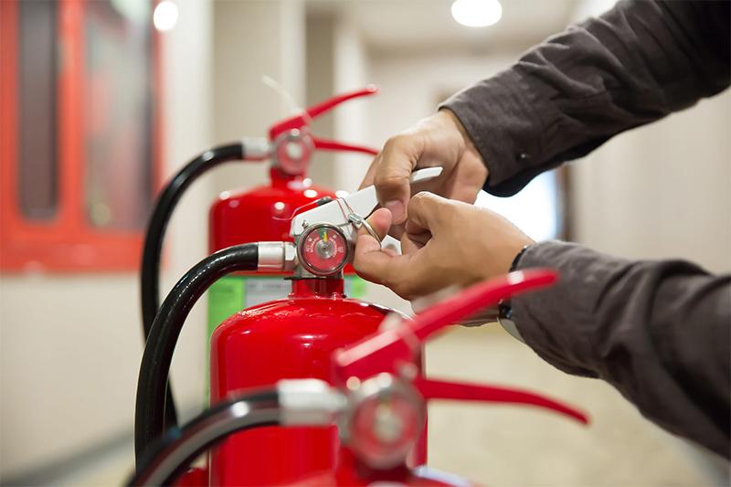 Fire extinguisher inspection
